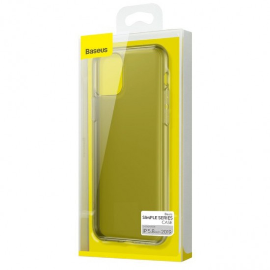 Husa spate pentru iPhone 11 Pro Baseus Basic Case - Negru/Transparent