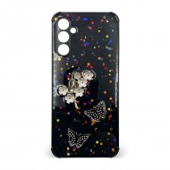 Husa spate pentru Samsung Galaxy A14- Blossom Case Negru