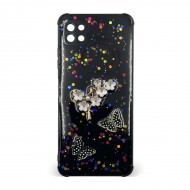 Husa spate pentru Samsung Galaxy A22 5G - Blossom Case Negru