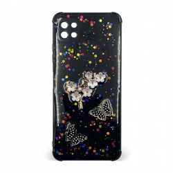 Husa spate pentru Samsung Galaxy A22 5G - Blossom Case Negru