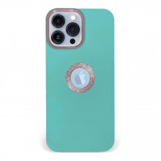 Husa spate pentru iPhone 13 Pro Max - Circle Case Turcoaz & Roz