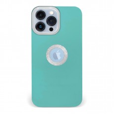 Husa spate pentru iPhone 13 Pro - Circle Case Turcoaz & Alb