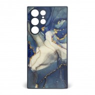 Husa spate pentru Samsung Galaxy S22 Ultra - Deli Case Albastru