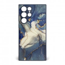 Husa spate pentru Samsung Galaxy S22 Ultra - Deli Case Albastru