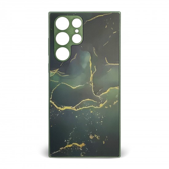 Husa spate pentru Samsung Galaxy S22 Ultra - Deli Case Green