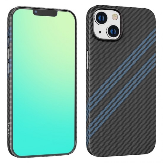 Husa spate pentru iPhone 14 Plus Hoco Cave - Negru/Rosu