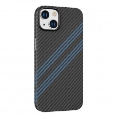 Husa spate pentru iPhone 14 Plus Hoco Cave - Negru/Albastru