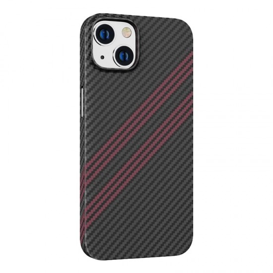 Husa spate pentru iPhone 14 Plus Hoco Cave - Negru/Rosu