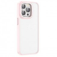 Husa spate pentru iPhone 14 Pro Hoco Frosted Case - Roz