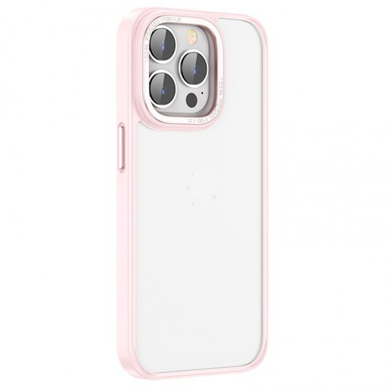 Husa spate pentru iPhone 14 Pro Hoco Frosted Case - Roz