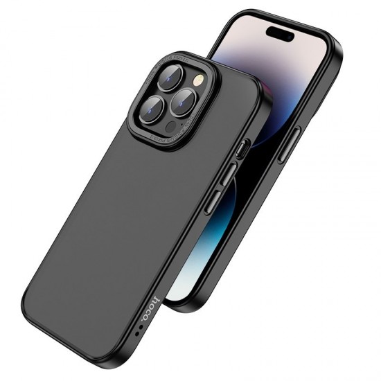 Husa spate pentru iPhone 14 Pro Hoco Frosted Case - Negru