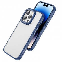 Husa spate pentru iPhone 14 Pro Hoco Frosted Case - Albastru
