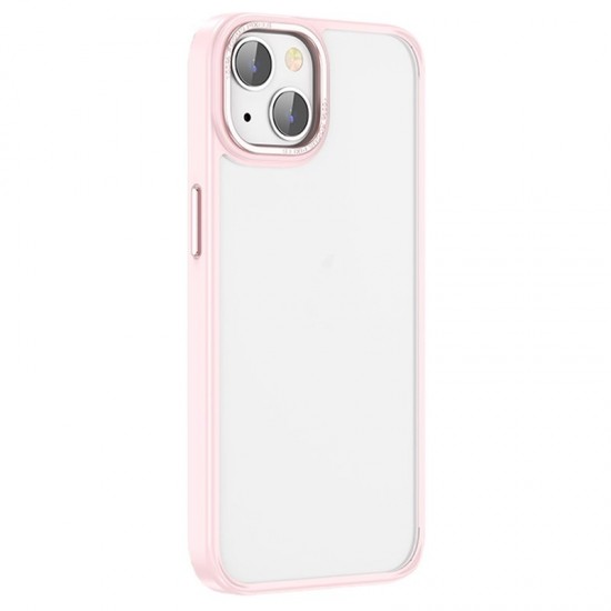 Husa spate pentru iPhone 14 Plus Hoco Frosted Case - Roz