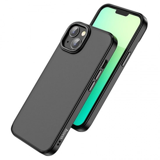 Husa spate pentru iPhone 14 Plus Hoco Frosted Case - Negru