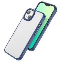 Husa spate pentru iPhone 14 Plus Hoco Frosted Case - Albastru