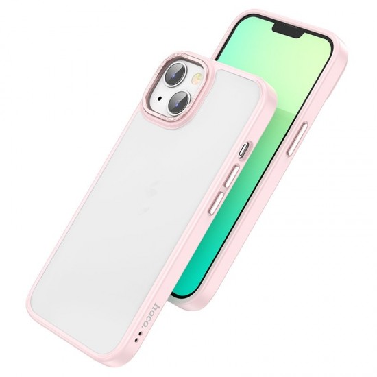 Husa spate pentru iPhone 14 Plus Hoco Frosted Case - Roz