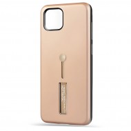 Husa spate pentru iPhone 12 Pro Max - Hard Case Stand Gold
