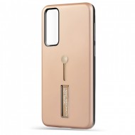Husa spate pentru Huawei P Smart 2021 - Hard Case Stand Gold