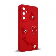 Husa spate pentru Samsung Galaxy A34 5G- Hug case Rosu
