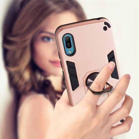 Husa spate pentru iPhone 12 Pro Max - Hybrid Case Stand Visiniu