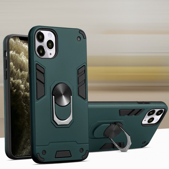 Husa spate pentru iPhone 12 Pro Max - Hybrid Case Stand Visiniu