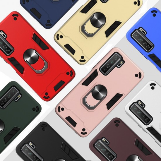 Husa spate pentru iPhone 12 Pro Max - Hybrid Case Stand Visiniu