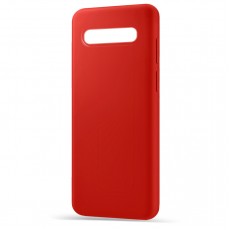 Husa spate pentru Samsung S10 - Silicon Line Rosu