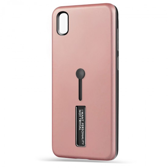 Husa spate pentru Huawei Y5 2019 - Hard Case Stand Rose
