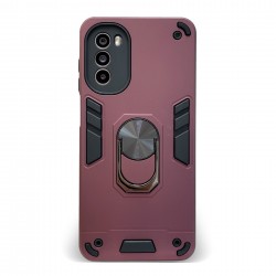 Husa spate pentru Motorola Moto G62 - Hybrid Case Stand Visiniu