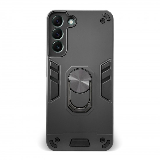 Husa spate pentru Samsung Galaxy S22 Plus - Hybrid Case Stand Negru