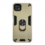 Husa spate pentru Samsung Galaxy A22 5G - Hybrid Case Stand Gold