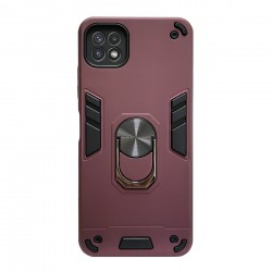 Husa spate pentru Samsung Galaxy A22 5G - Hybrid Case Stand Visiniu