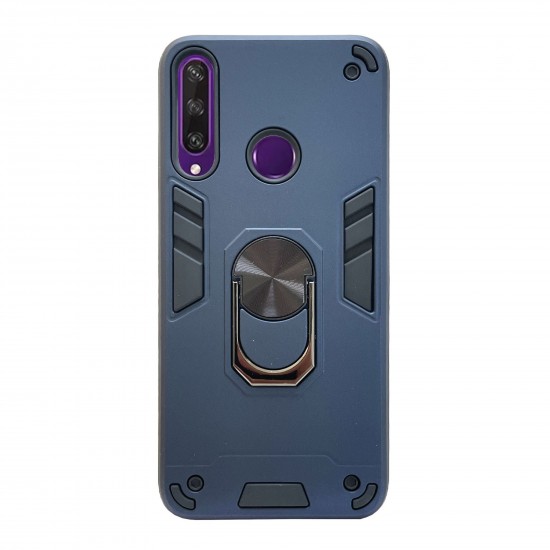 Husa spate pentru Huawei Y6P - Hybrid Case Stand Albastru