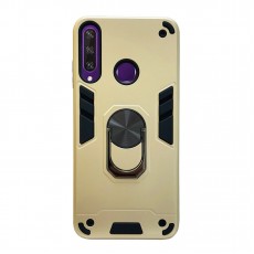Husa spate pentru Huawei Y6P - Hybrid Case Stand Gold