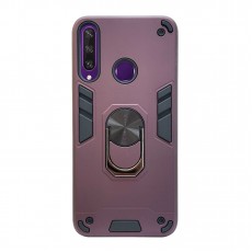 Husa spate pentru Huawei Y6P - Hybrid Case Stand Visiniu