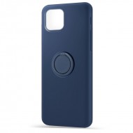 Husa spate pentru Apple iPhone 12 Pro - Silicone Ring Albastru