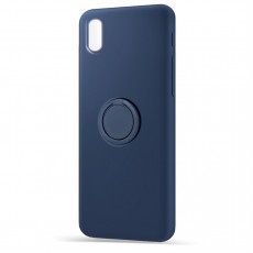 Husa spate pentru Samsung Galaxy A10 - Silicone Ring Albastru