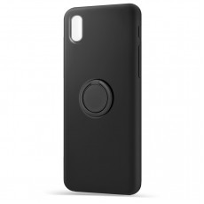 Husa spate pentru Samsung Galaxy A10 - Silicone Ring Negru