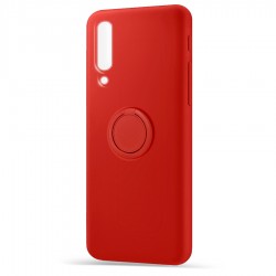 Husa spate pentru Samsung Galaxy A50 - Silicone Ring Rosu