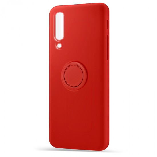 Husa spate pentru Samsung Galaxy A50 - Silicone Ring Rosu