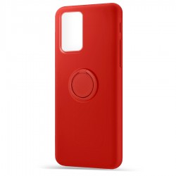 Husa spate pentru Samsung Galaxy S20+ - Silicone Ring Rosu