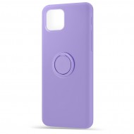 Husa spate pentru Apple iPhone 12 Pro - Silicone Ring Mov