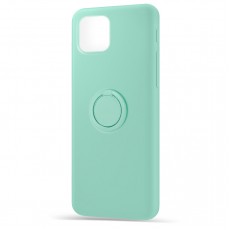 Husa spate pentru Apple iPhone 12 Pro - Silicone Ring Turcoaz