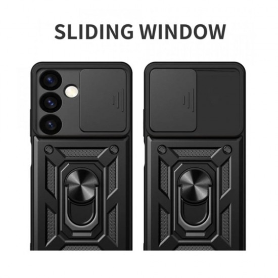 Husa spate pentru Samsung Galaxy A36 5G Techsuit Case Slide - Negru