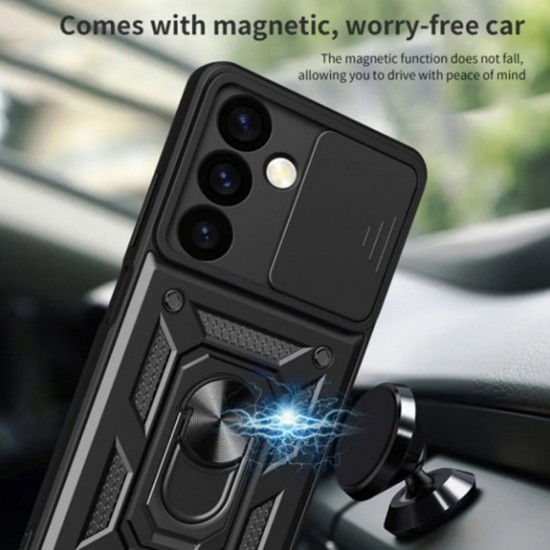Husa spate pentru Samsung Galaxy A36 5G Techsuit Case Slide - Negru
