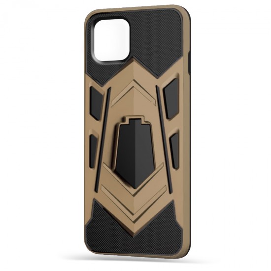 Husa spate pentru iPhone 12 Pro Max - Wolf Case Stand Gold