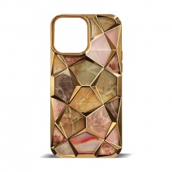 Husa spate pentru iPhone 15 Pro Max - Yoop Case Gold