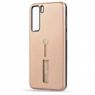 Husa spate pentru Huawei P40 Lite 5G - Hard Case Stand Gold