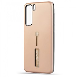 Husa spate pentru Huawei P40 Lite 5G - Hard Case Stand Gold