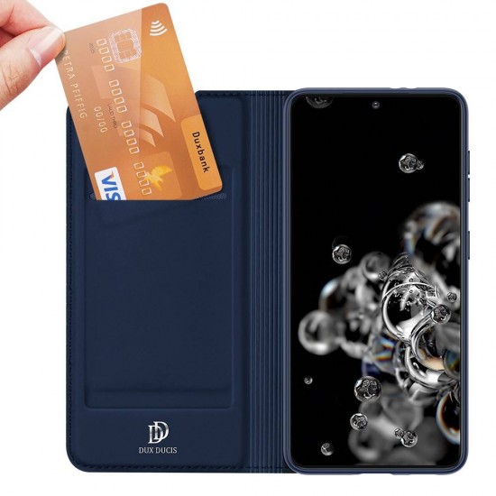 Husa Carte pentru Samsung Galaxy S21 Plus - Dux Ducis Navy